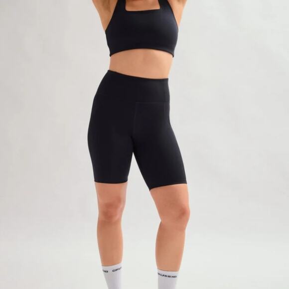 girlfriend collective Pants - NEW Girlfriend Collective Black Women's High Waisted Compression Biker Shorts